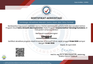 Program Studi SAP ITERA Raih Predikat Unggul dari LAMSAMA
